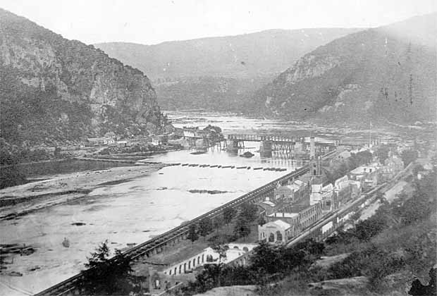 'Harpers Ferry and Maryland Heights' Mathew Brady Collection; Historic Photo Collection, Harpers Ferry NHP