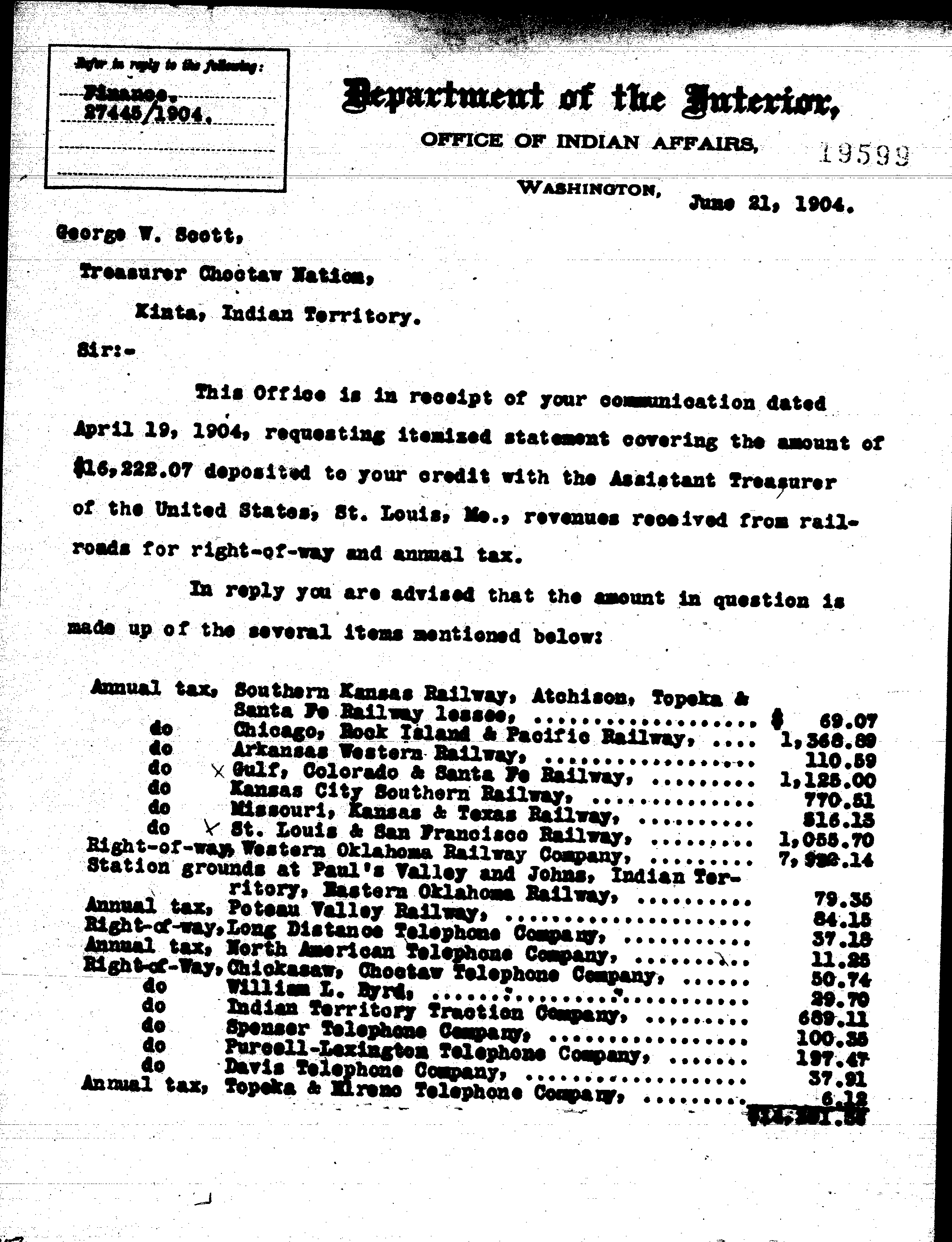 1904 Payment Schedule
