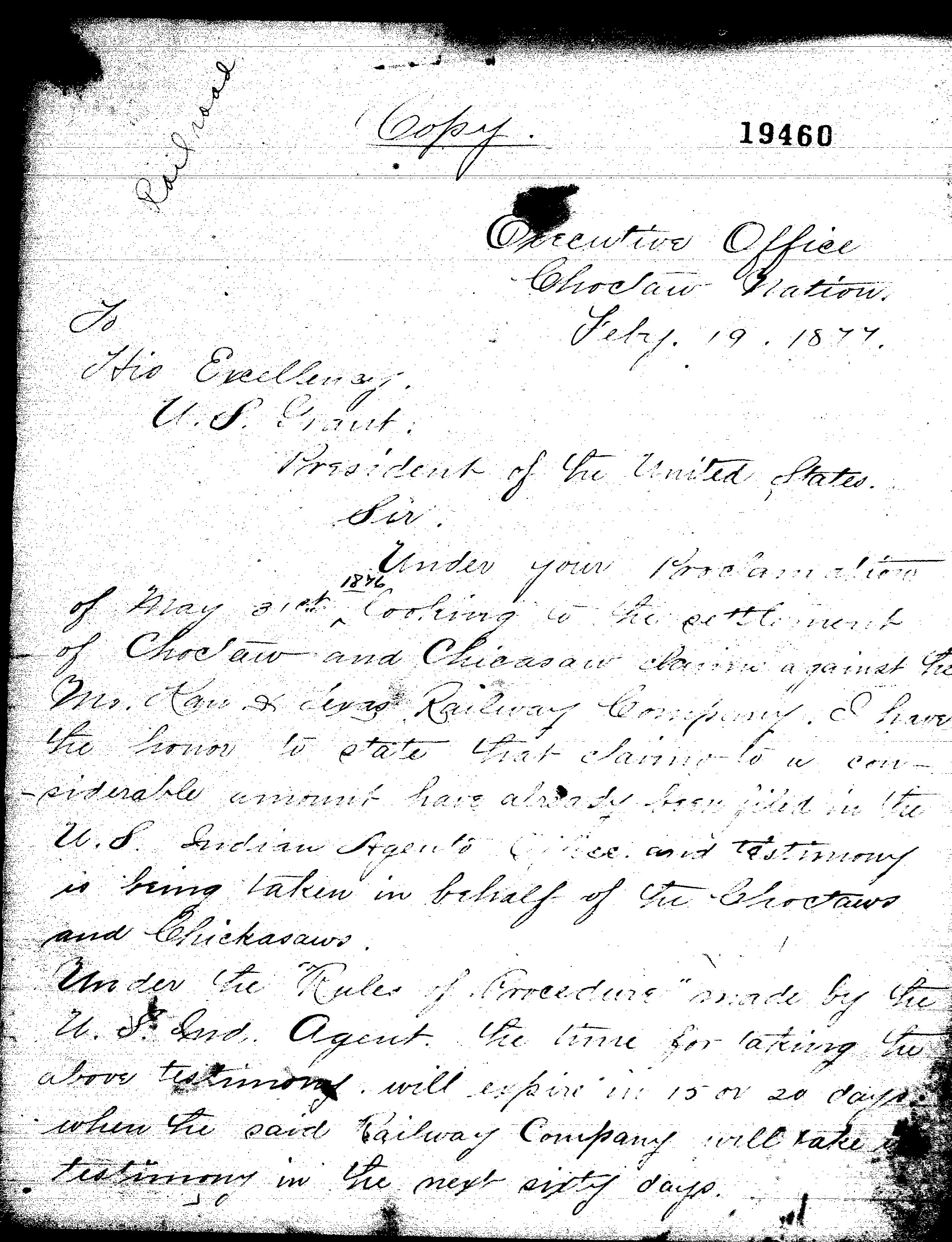 Letter to Grant