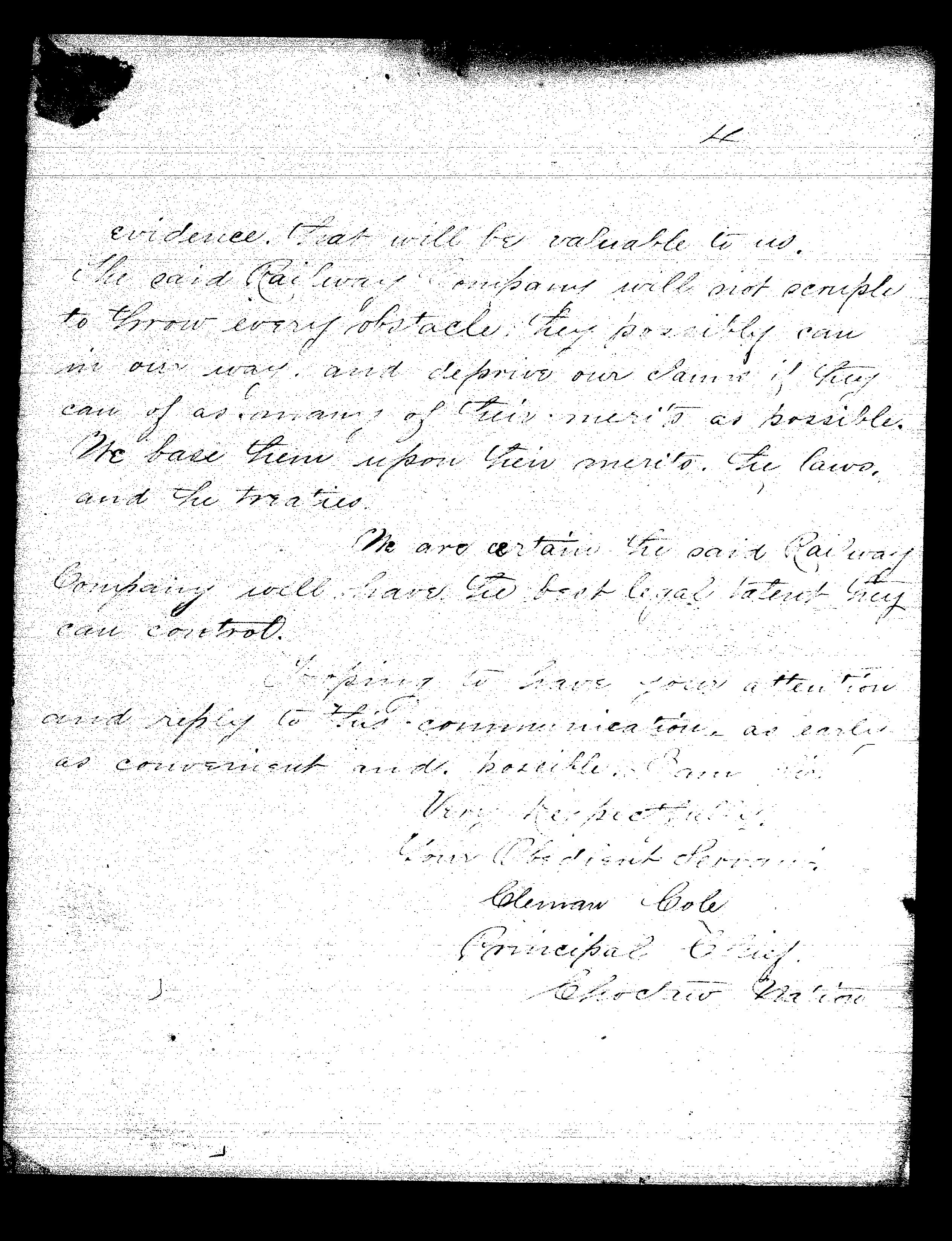 Letter to Grant