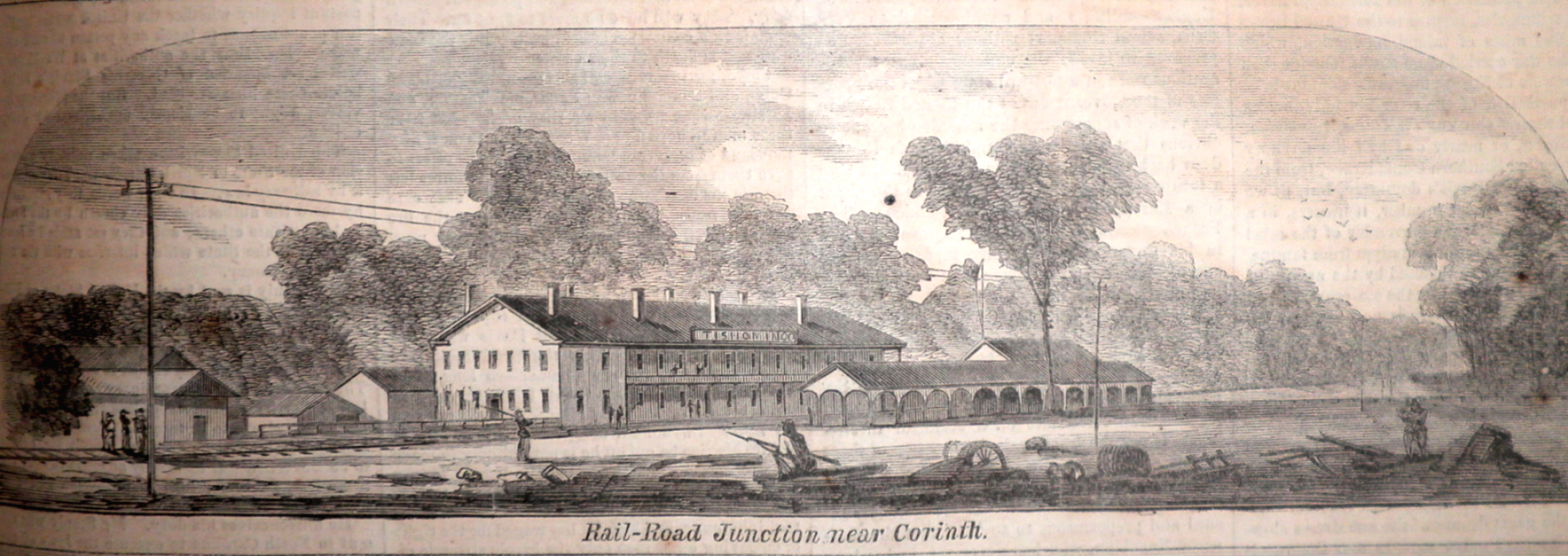 'Railroad Junction near Corinth' Harper's Weekly, June 21,1862